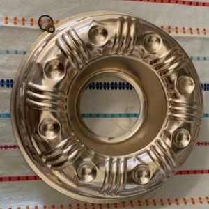 Vintage Round Copper Ring Mold with hanger - Jello or Molded Salads - 1960s